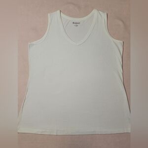 0898. Roman's ~ 100% Cotton ~ 1X ~ WHITE ~ Prewashed ~ Never Worn